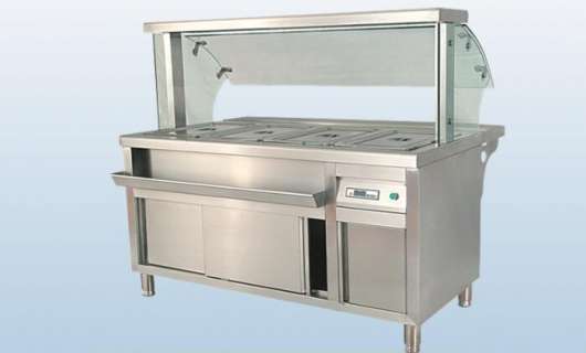 美食舞臺的守護者：玻璃罩保溫售飯臺，廚房設備展上的溫暖新星