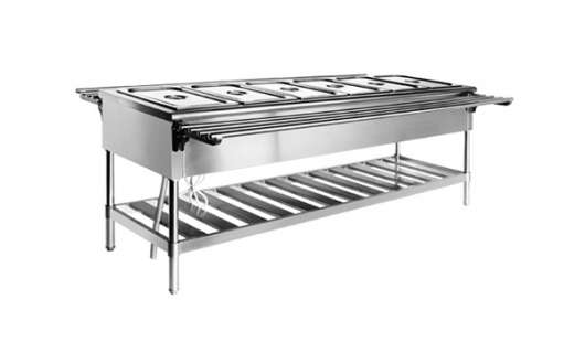 六格保溫售飯臺：不銹鋼演繹廚房新風尚，行業展會點亮品牌之光