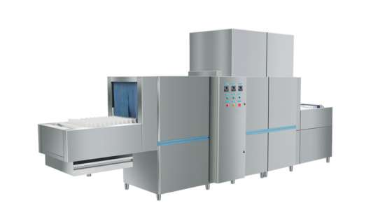 長龍式洗碗機：主洗1烘干，展會上的清潔效率革命者