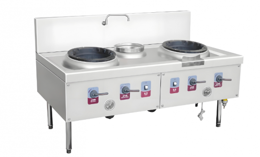 雙灶齊飛，快炒新境界 —— 快炒雙炒單溫灶，廚房中的效率大師！