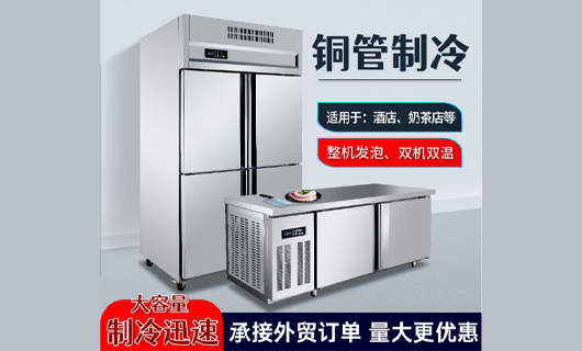 魯寶廚業不銹鋼四門冰柜商用立式冷凍柜產品測評